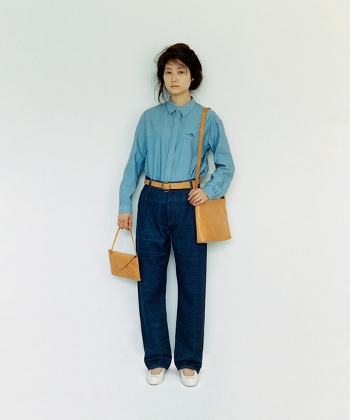 COSMIC WONDER(コズミックワンダー)の「Naturally-tanned leather conductor bag(ショルダーバッグ・レディース・ブラック/ブラウン/ナチュラル・FREE)」の20枚目の写真