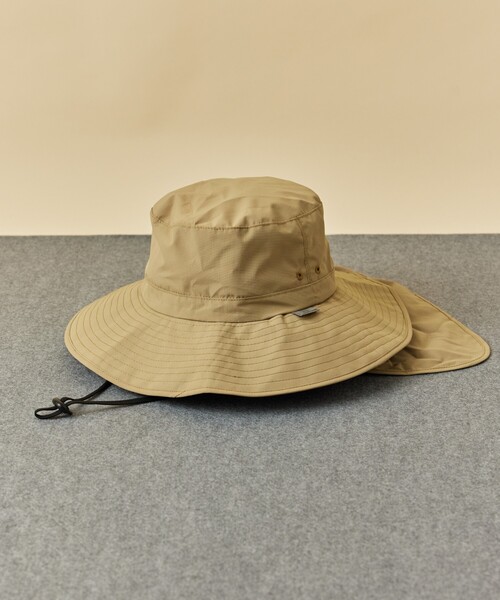 KiU(キウ)の「KiU×FREAK'S STORE/キウ×フリークスストア 別注 UV&RAIN PROTECT HAT プロテクト ハット(ハット・メンズ・ベージュ/ブラック・ONE SIZE)」の5枚目の写真