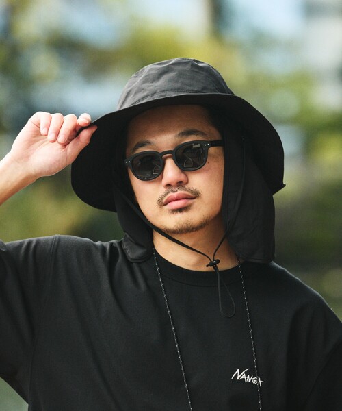KiU(キウ)の「KiU×FREAK'S STORE/キウ×フリークスストア 別注 UV&RAIN PROTECT HAT プロテクト ハット(ハット・メンズ・ベージュ/ブラック・ONE SIZE)」の20枚目の写真