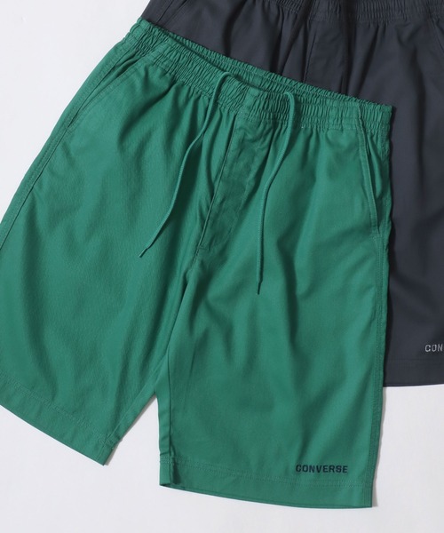 CONVERSE（コンバース）の「CONVERSE/コンバース コットンツイル ロゴ ワンポイント刺繍 無地 カラー ショートパンツ/ショーツ/レディース メンズ（チノパンツ・レディース・ベージュ/チャコール/ブラック/ブルー/サックスブルー/カーキ/グリーン/ピンク/ホワイト/イエロー・M/LL/L）」の6枚目の写真
