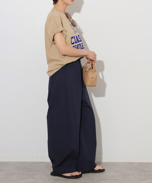 JOURNAL STANDARD relume（ジャーナルスタンダード　レリューム）の「コットンナイロンストレッチクロスパンツ（その他パンツ・レディース・ネイビー/ベージュ・38/36）」の8枚目の写真