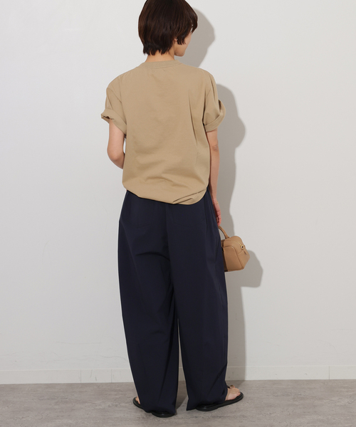 JOURNAL STANDARD relume（ジャーナルスタンダード　レリューム）の「コットンナイロンストレッチクロスパンツ（その他パンツ・レディース・ネイビー/ベージュ・38/36）」の9枚目の写真