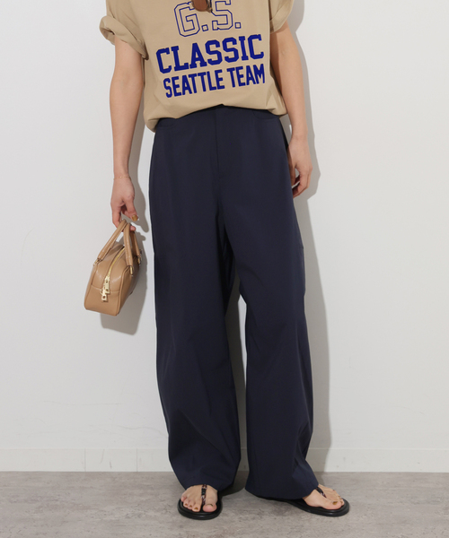 JOURNAL STANDARD relume（ジャーナルスタンダード　レリューム）の「コットンナイロンストレッチクロスパンツ（その他パンツ・レディース・ネイビー/ベージュ・38/36）」の11枚目の写真