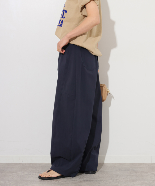 JOURNAL STANDARD relume（ジャーナルスタンダード　レリューム）の「コットンナイロンストレッチクロスパンツ（その他パンツ・レディース・ネイビー/ベージュ・38/36）」の12枚目の写真