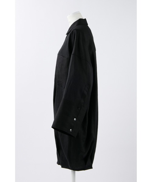 ENFOLD（エンフォルド）の「Soft Linen シャツロンパース