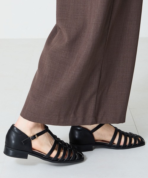 WA ORiental TRaffic(ダブルエーオリエンタルトラフィック)の「ナローストラップグルカシューズ/52114(サンダル・レディース・ブラック/グレー/ベージュ・S/M/L/LL)」の22枚目の写真