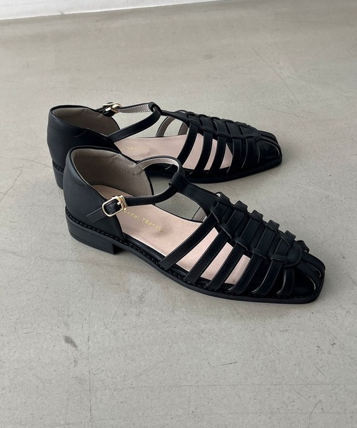 WA ORiental TRaffic(ダブルエーオリエンタルトラフィック)の「ナローストラップグルカシューズ/52114(サンダル・レディース・ブラック/グレー/ベージュ・S/M/L/LL)」の6枚目の写真