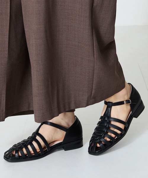 WA ORiental TRaffic(ダブルエーオリエンタルトラフィック)の「ナローストラップグルカシューズ/52114(サンダル・レディース・ブラック/グレー/ベージュ・S/M/L/LL)」の7枚目の写真