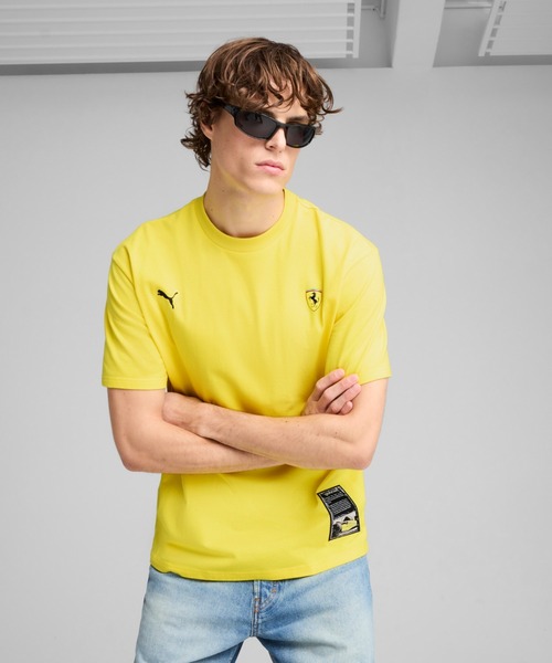 PUMA プーマ メンズ フェラーリ レース カラー スプラッシュ グラップ 半袖 Tシャツ