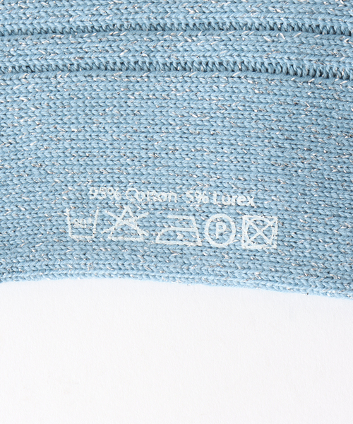 CORGI（コーギ）の「CORGI ( コーギー) for BOUCLE グリッターソックス（ソックス/靴下・メンズ・イエロー/パープル/サックスブルー/ブラック/グリーン・FREE）」の7枚目の写真