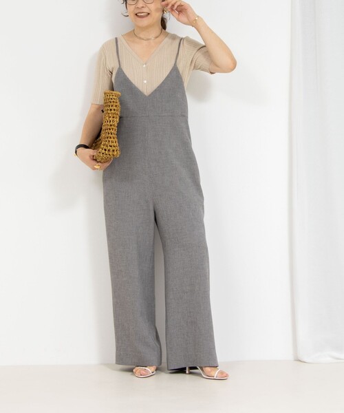 Rie Miller(リエミラー)の「《手洗い可能》ランダムテレコ2WAYカーディガン(カーディガン/ボレロ・レディース・ベージュ/ネイビー/ブラウン・38)」の7枚目の写真