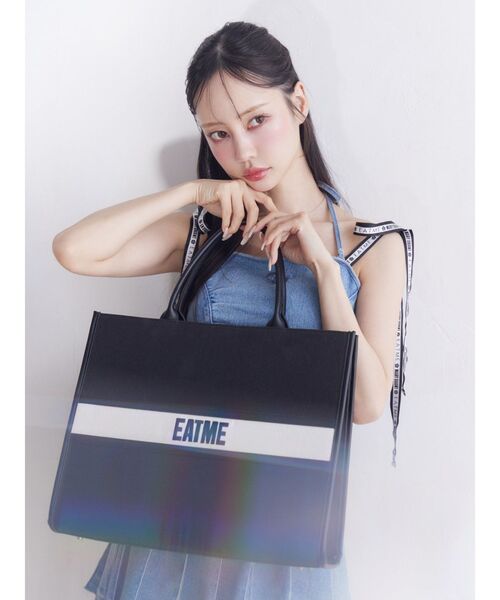 EATME(イートミー)の「【EATME×MARY QUANT】バイカラートートBAG(トートバッグ・レディース・オフホワイト/ブラック・FREE)」の6枚目の写真