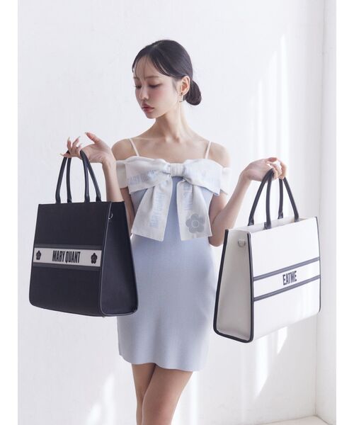 EATME(イートミー)の「【EATME×MARY QUANT】バイカラートートBAG(トートバッグ・レディース・オフホワイト/ブラック・FREE)」の8枚目の写真