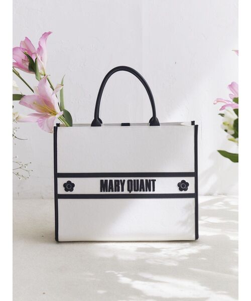 MARY QUANT EATME トートバッグ FREEサイズ ブラック EATME イートミー マリークワント【EATME×MARY QUANT】バイ