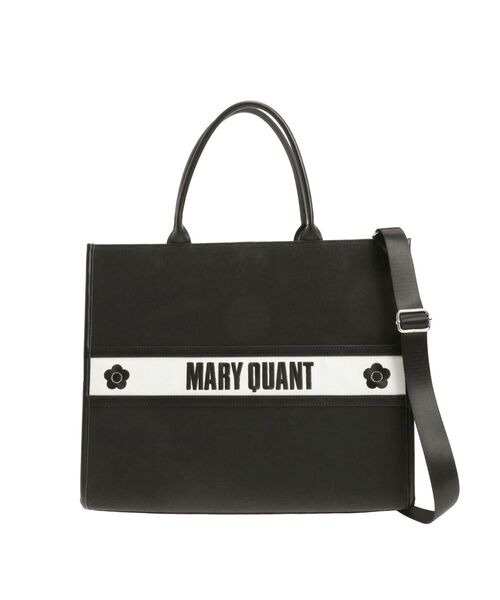 MARY QUANT EATME トートバッグ FREEサイズ ブラック EATME イートミー マリークワント【EATME×MARY QUANT】バイ