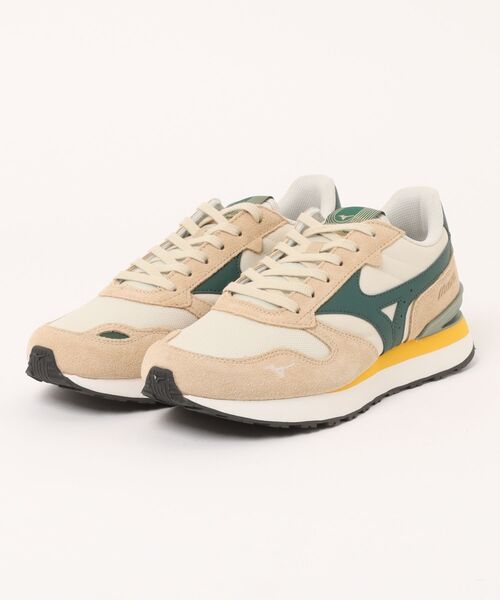 MIZUNO(ミズノ )の「mizuno ミズノ RB87 メンズスニーカー D1GA2352 20 ライトベージュ/グリーン/オレンジ(スニーカー・メンズ・ブルー/ダークグレー/ベージュ系その他2・25.5cm/26.0cm/26.5cm/27.0cm/27.5cm/28.0cm)」の3枚目の写真