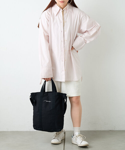 BIRTHDAY BAR(バースデイバー)の「Actually キャンバス2WAYショルダーバッグ(トートバッグ・レディース・ホワイト系その他/ベージュ/ブラック/ライトグレー・0)」の9枚目の写真