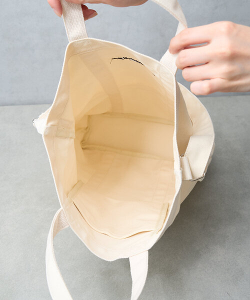 BIRTHDAY BAR(バースデイバー)の「Actually キャンバス2WAYショルダーバッグ(トートバッグ・レディース・ホワイト系その他/ベージュ/ブラック/ライトグレー・0)」の16枚目の写真