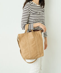 Actually（アクチュアリー）の「Actually キャンバス2WAYショルダーバッグ（トートバッグ）」