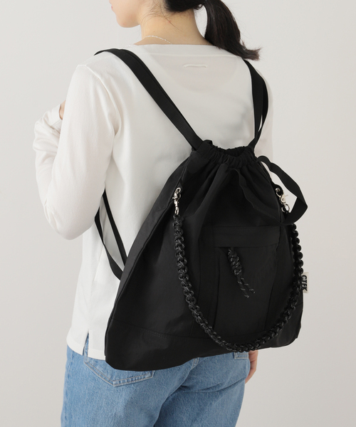 JOINT WORKS（ジョイントワークス）の「CONTROL FREAK/ナイロン3WAYスクエアトート（トートバッグ・レディース・グレー/ブラック・FREE）」の18枚目の写真