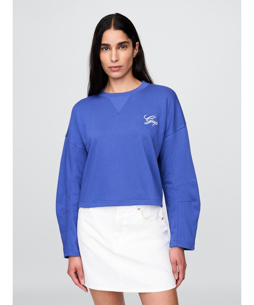 GAP（ギャップ）の「ヴィンテージソフト オーバーサイズ GAPロゴ スウェットシャツ トレーナー（スウェット・レディース・グレー/ブラック/ブルー・S/M/L/XL/XS/XXS）」の6枚目の写真