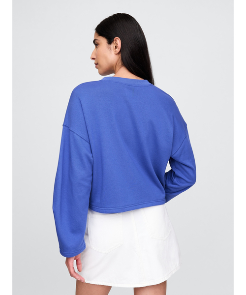 GAP（ギャップ）の「ヴィンテージソフト オーバーサイズ GAPロゴ スウェットシャツ トレーナー（スウェット・レディース・グレー/ブラック/ブルー・S/M/L/XL/XS/XXS）」の5枚目の写真