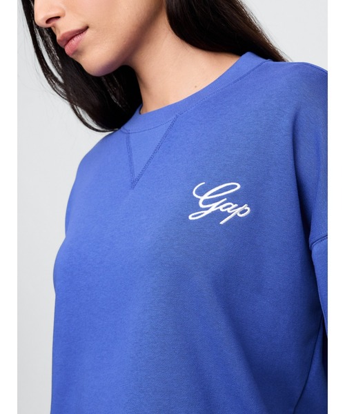 GAP（ギャップ）の「ヴィンテージソフト オーバーサイズ GAPロゴ スウェットシャツ トレーナー（スウェット・レディース・グレー/ブラック/ブルー・S/M/L/XL/XS/XXS）」の8枚目の写真