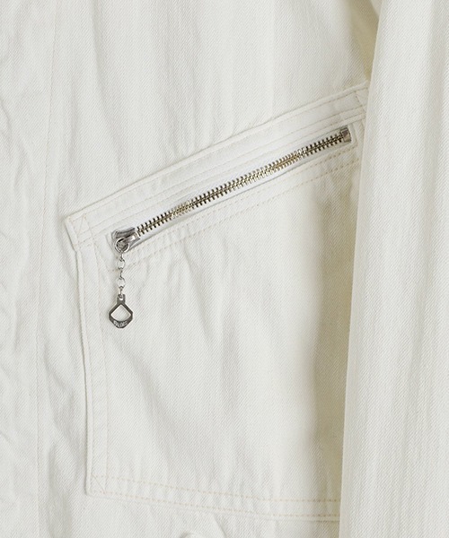 marka（マーカ）の「marka / マーカ：DENIM WORK JACKET - pigment white -：M25A-11BL01C[COR]（デニムジャケット・メンズ・ホワイト系その他・2(M)）」の4枚目の写真