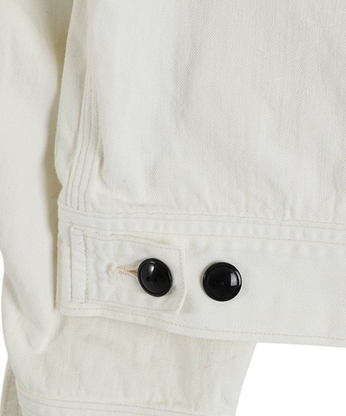 marka（マーカ）の「marka / マーカ：DENIM WORK JACKET - pigment white -：M25A-11BL01C[COR]（デニムジャケット・メンズ・ホワイト系その他・2(M)）」の7枚目の写真