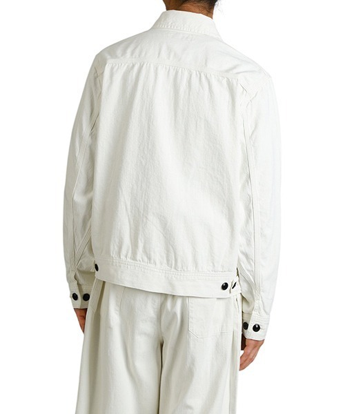 marka（マーカ）の「marka / マーカ：DENIM WORK JACKET - pigment white -：M25A-11BL01C[COR]（デニムジャケット・メンズ・ホワイト系その他・2(M)）」の13枚目の写真