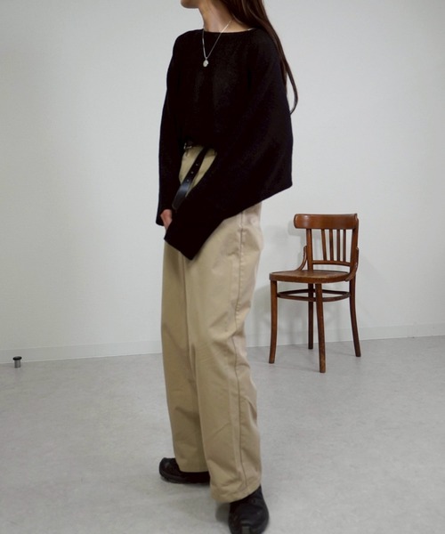 gossara(ゴサラ)の「ドルマンシアーニット(ニット/セーター・レディース・ブラック/ベージュ/モカ・FREE)」の11枚目の写真