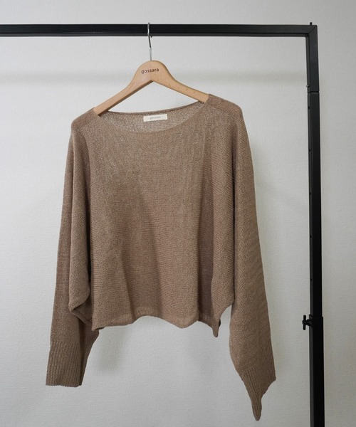 gossara(ゴサラ)の「ドルマンシアーニット(ニット/セーター・レディース・ブラック/ベージュ/モカ・FREE)」の20枚目の写真