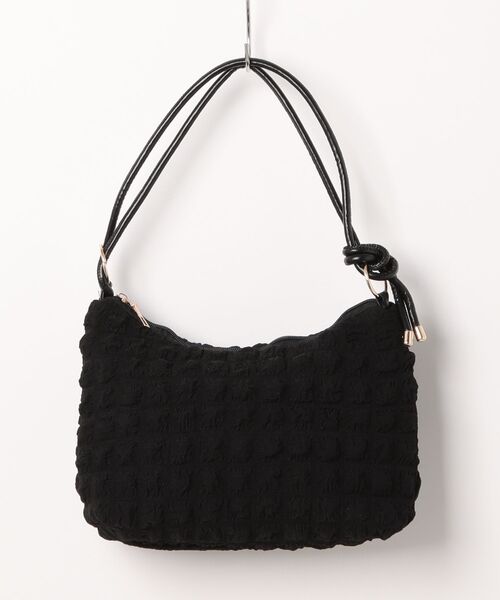 STYLEBLOCK(スタイルブロック)の「ぽこぽこ生地ショルダーバッグ(ショルダーバッグ・レディース・ホワイト/グリーン/ブラウン/パープル/ブラック/ブルー/ピンク・FREE)」の14枚目の写真