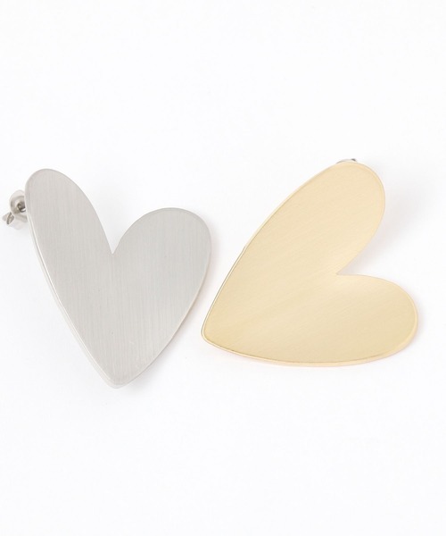 LAKOLE（ラコレ）の「テクスチャーハートピアス / 329115（ピアス（両耳用）・レディース・その他1/その他2・FREE）」の3枚目の写真