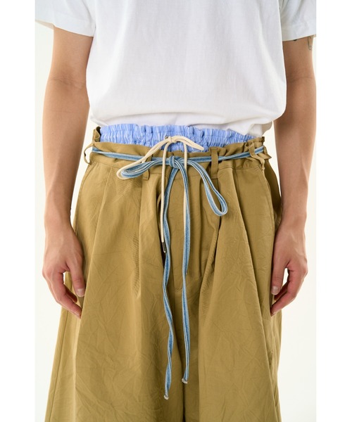 DISCOVERED（ディスカバード）の「WRINKLE OVER SHORTS（その他パンツ・メンズ・ベージュ/ブラック・SMALL/LARGE）」の9枚目の写真