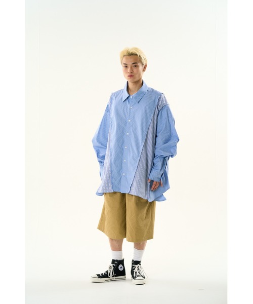 DISCOVERED（ディスカバード）の「WRINKLE OVER SHORTS（その他パンツ・メンズ・ベージュ/ブラック・SMALL/LARGE）」の3枚目の写真