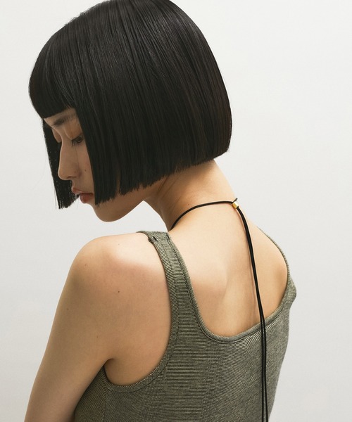 MILLER（ミラー）の「【Miller for ADAM ET ROPE'】別注 スクエアタンク（カップ付き）（タンクトップ・レディース・ホワイト/グリーン系その他/ブラック・FREE）」の11枚目の写真