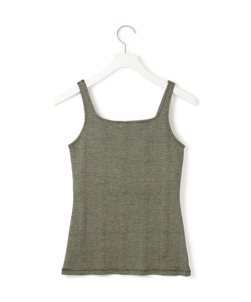 MILLER（ミラー）の「【Miller for ADAM ET ROPE'】別注 スクエアタンク（カップ付き）（タンクトップ・レディース・ホワイト/グリーン系その他/ブラック・FREE）」の18枚目の写真