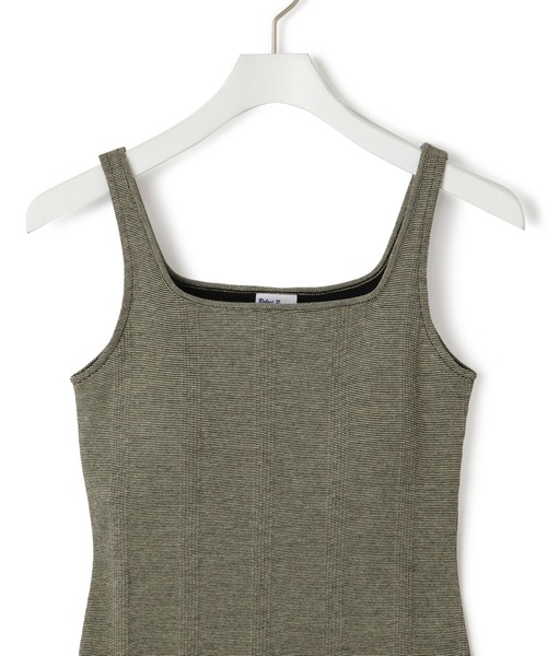 MILLER（ミラー）の「【Miller for ADAM ET ROPE'】別注 スクエアタンク（カップ付き）（タンクトップ・レディース・ホワイト/グリーン系その他/ブラック・FREE）」の19枚目の写真