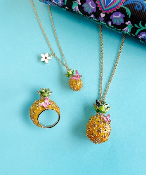すぐ届く☆国内発送 ANNASUI パイナップルモチーフ ネックレス パイナップルモチーフ ネックレス