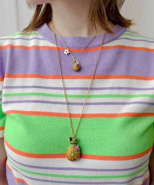 パイナップルモチーフ ネックレス（ネックレス）｜ANNA SUI