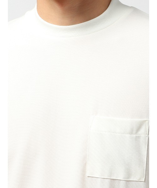 SUIT SQUARE（スーツスクエア）の「半袖Tシャツ 半袖 ウォッシャブル 接触冷感 プレーティング鹿の子（Tシャツ/カットソー・メンズ・ネイビー系/ブラック系/ブルー系/ホワイト系・S/L/M/3L/LL）」の18枚目の写真