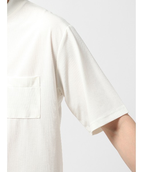 SUIT SQUARE（スーツスクエア）の「半袖Tシャツ 半袖 ウォッシャブル 接触冷感 プレーティング鹿の子（Tシャツ/カットソー・メンズ・ネイビー系/ブラック系/ブルー系/ホワイト系・S/L/M/3L/LL）」の17枚目の写真