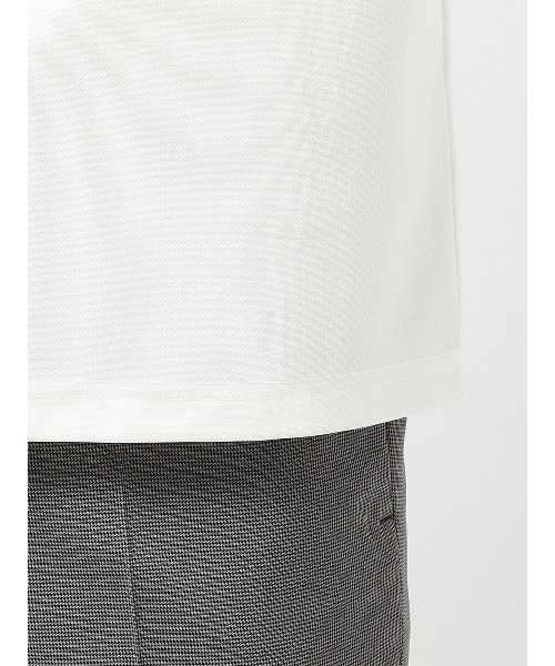 SUIT SQUARE（スーツスクエア）の「半袖Tシャツ 半袖 ウォッシャブル 接触冷感 プレーティング鹿の子（Tシャツ/カットソー・メンズ・ネイビー系/ブラック系/ブルー系/ホワイト系・S/L/M/3L/LL）」の16枚目の写真