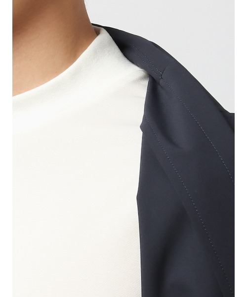 SUIT SQUARE（スーツスクエア）の「半袖Tシャツ 半袖 ウォッシャブル 接触冷感 プレーティング鹿の子（Tシャツ/カットソー・メンズ・ネイビー系/ブラック系/ブルー系/ホワイト系・S/L/M/3L/LL）」の15枚目の写真