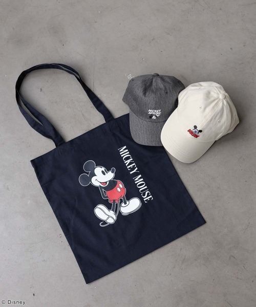 GLOBAL WORK（グローバルワーク）の「MICKEY/プリントトート/492664（トートバッグ・レディース・グレー/ブルー/ブラック/アイボリー/レッド/イエロー・ONESIZE）」の3枚目の写真