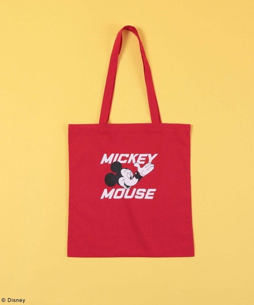 GLOBAL WORK（グローバルワーク）の「MICKEY/プリントトート/492664（トートバッグ・レディース・グレー/ブルー/ブラック/アイボリー/レッド/イエロー・ONESIZE）」の13枚目の写真