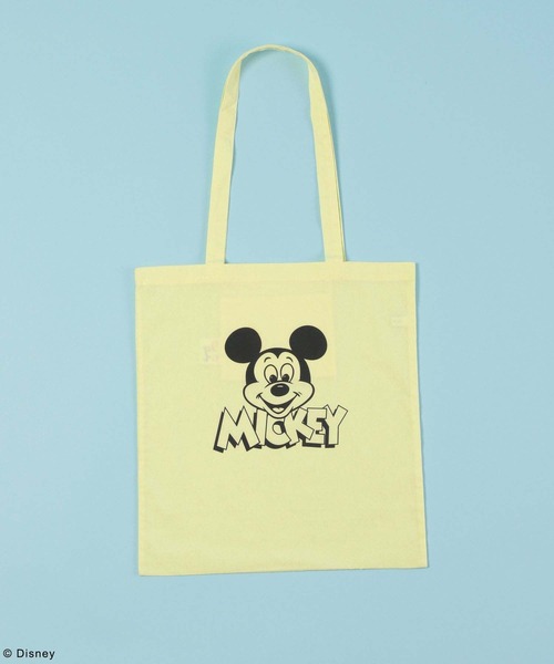 GLOBAL WORK（グローバルワーク）の「MICKEY/プリントトート/492664（トートバッグ・レディース・グレー/ブルー/ブラック/アイボリー/レッド/イエロー・ONESIZE）」の14枚目の写真