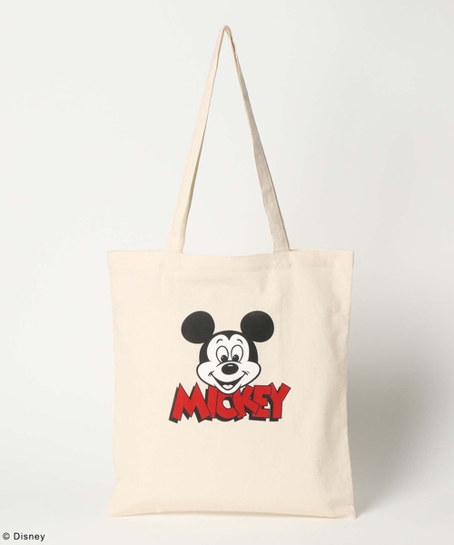 GLOBAL WORK（グローバルワーク）の「MICKEY/プリントトート/492664（トートバッグ・レディース・グレー/ブルー/ブラック/アイボリー/レッド/イエロー・ONESIZE）」の18枚目の写真
