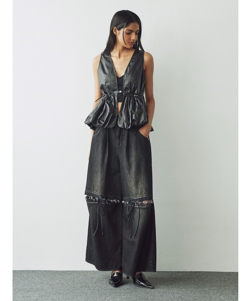 SORIN(ソリン )の「Metalic Taffta Balloon Short Vest(ベスト・レディース・シルバー/ブラック・38)」の9枚目の写真
